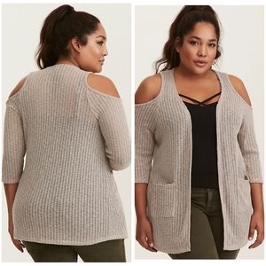Torrid Cold Shoulder Cardigan Size 1x